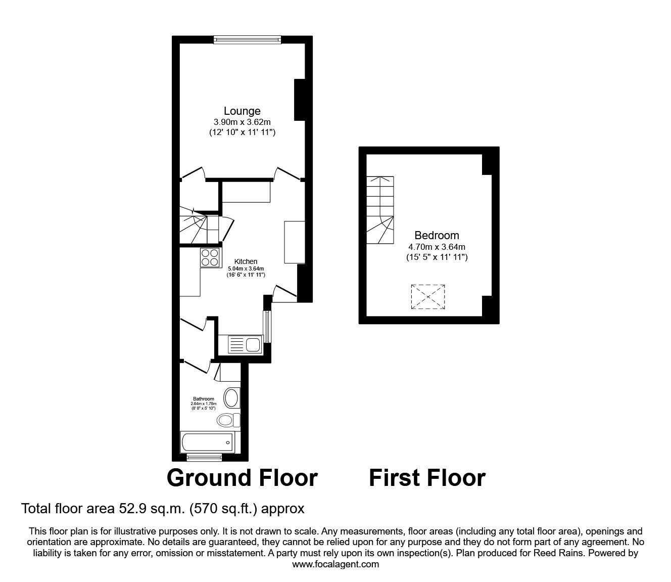 Floorplan of 1 bedroom  Flat to rent, 21 Chesterfield Road, Sheffield, S8