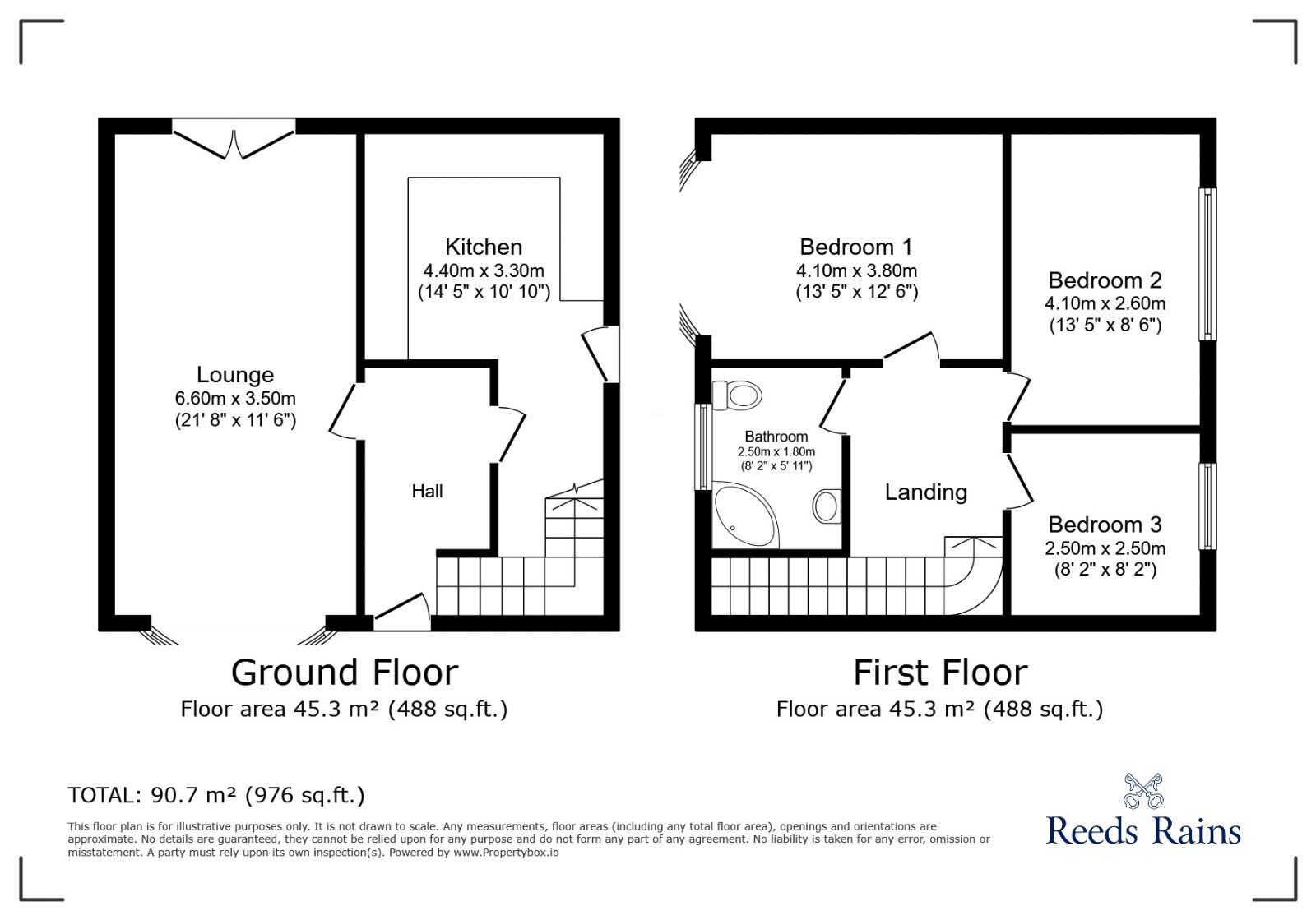 Floorplan of 3 bedroom Semi Detached House to rent, Hackthorn Road, Sheffield, South Yorkshire, S8