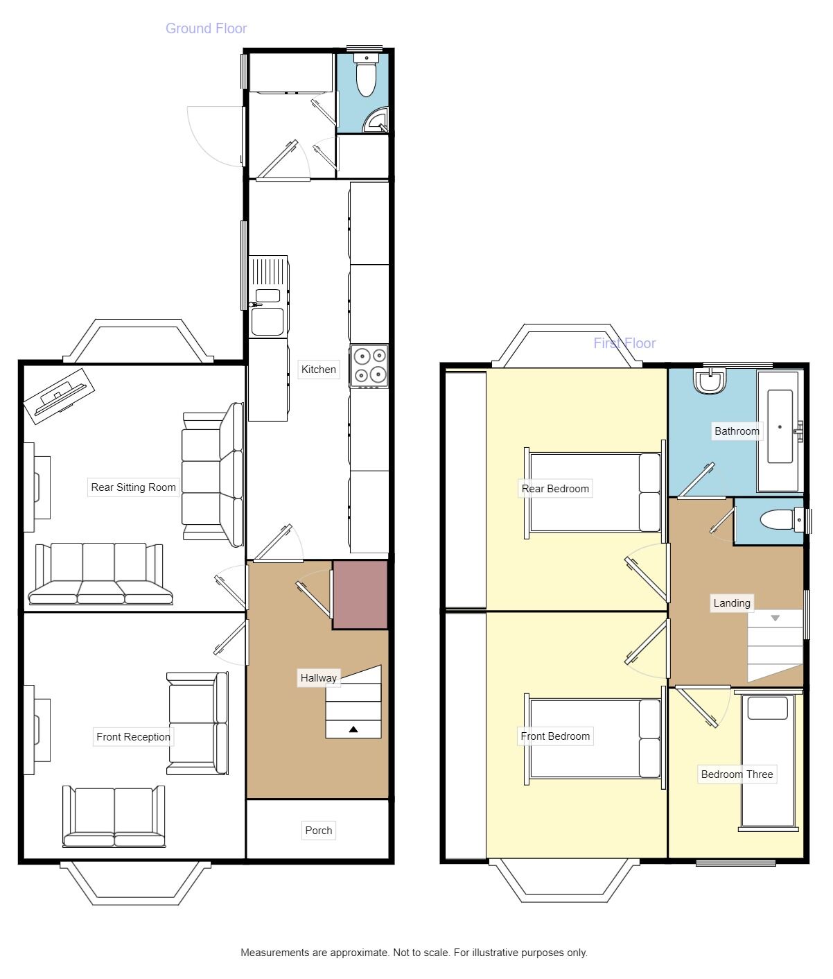 Floorplan of 3 bedroom Semi Detached House for sale, Farnol Road, Birmingham, B26