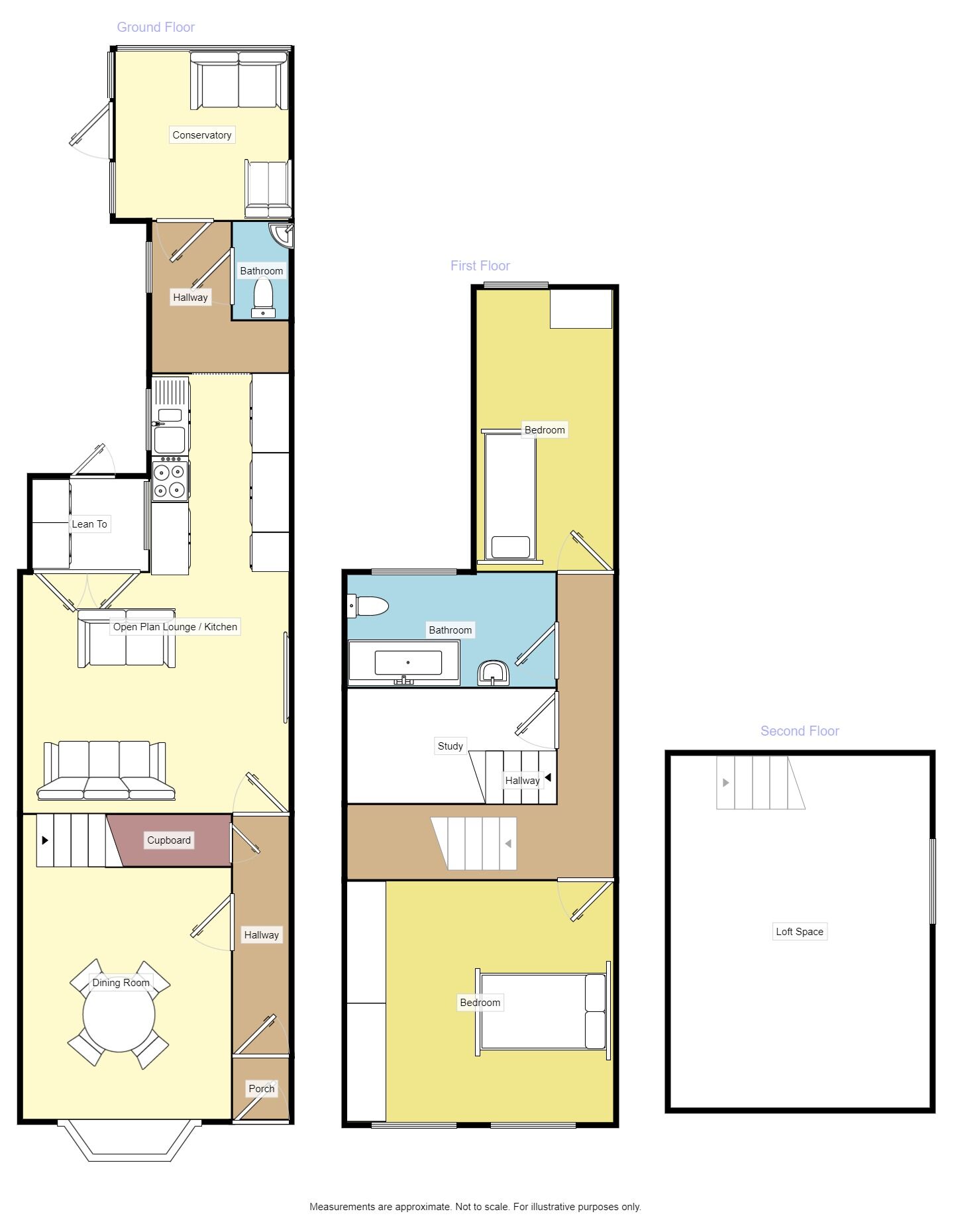 Floorplan of 2 bedroom End Terrace House for sale, Church Road, Yardley, West Midlands, B25