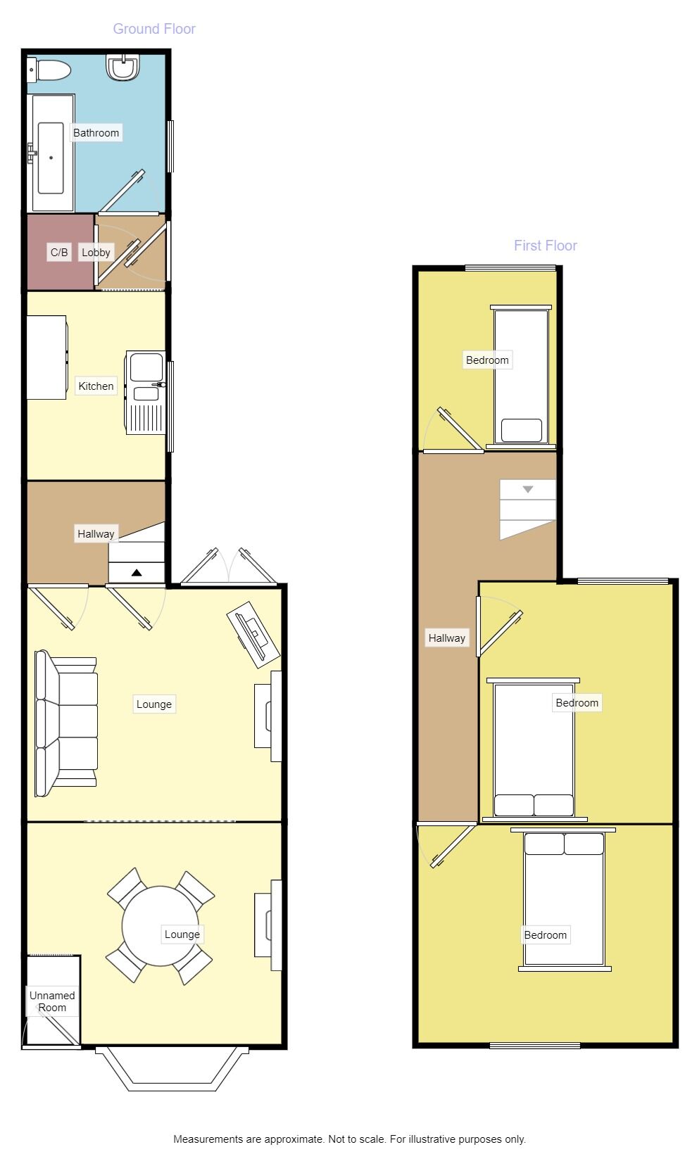 Floorplan of 3 bedroom Mid Terrace House to rent, Preston Road, Yardley, West Midlands, B26