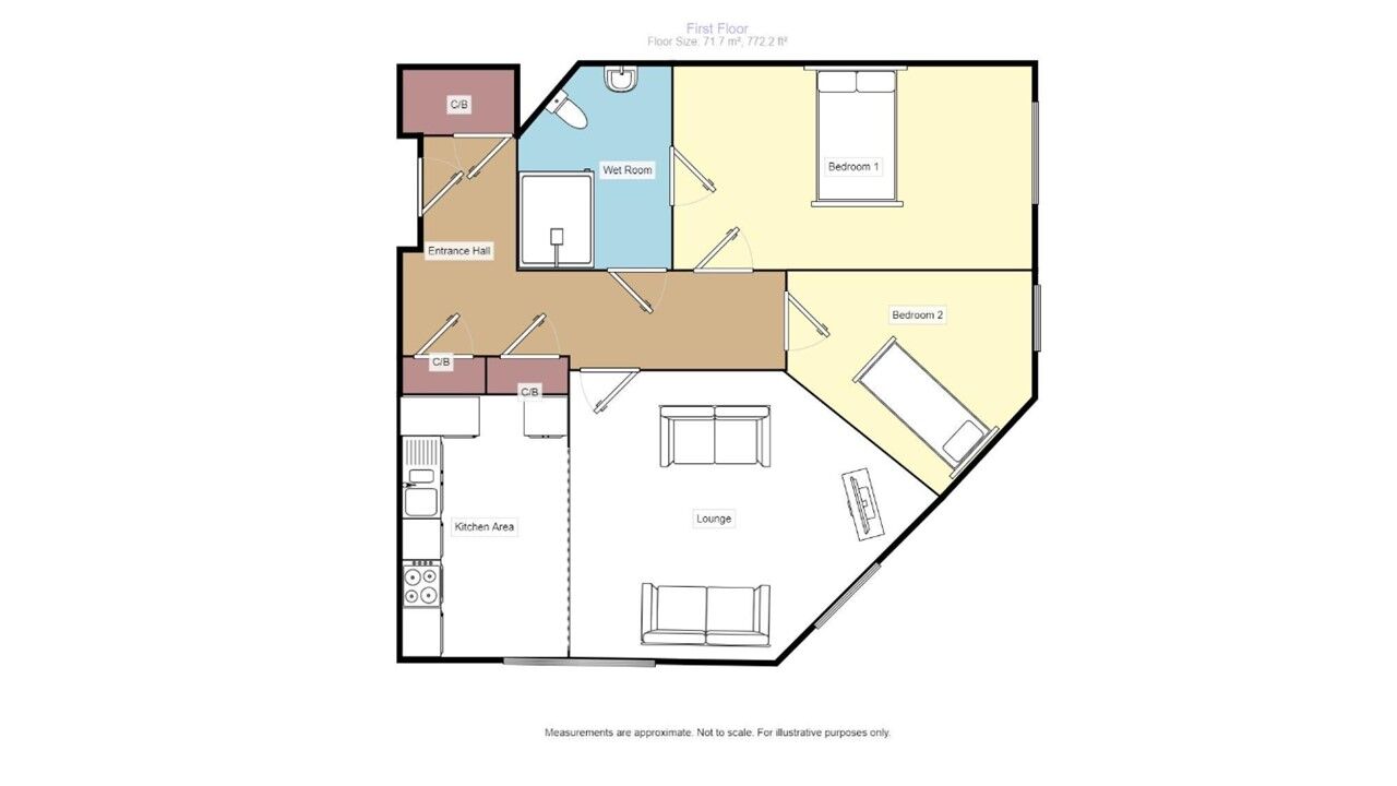 Floorplan of 2 bedroom  Flat for sale, Sheldon Heath Road, Birmingham, West Midlands, B26