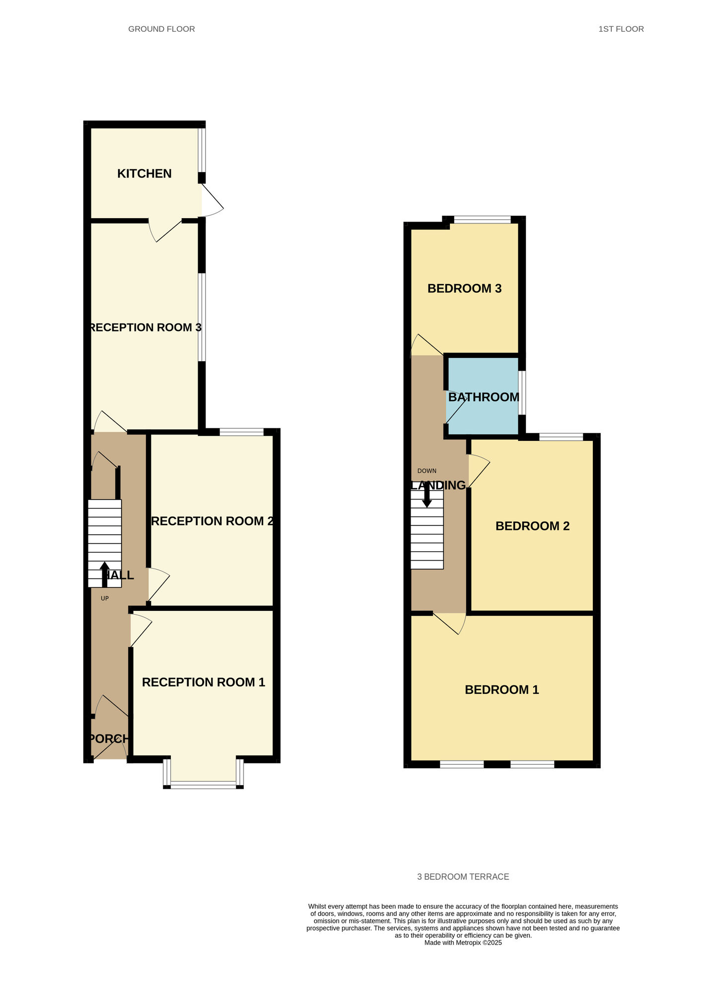 Floorplan of 3 bedroom Mid Terrace House for sale, Floyer Road, Birmingham, West Midlands, B10