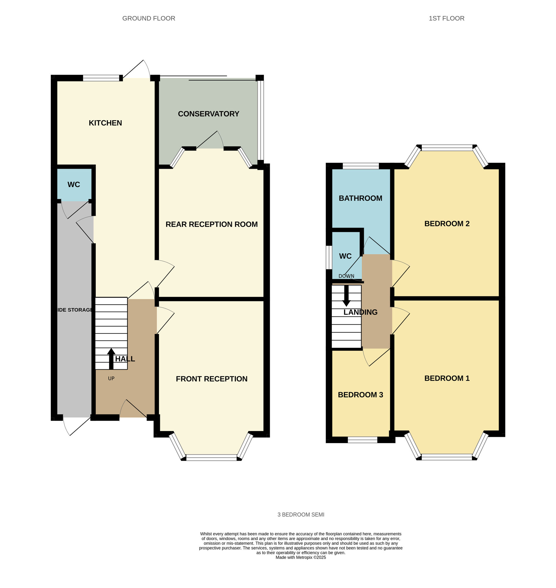 Floorplan of 3 bedroom Semi Detached House for sale, Bilton Grange Road, Birmingham, West Midlands, B26