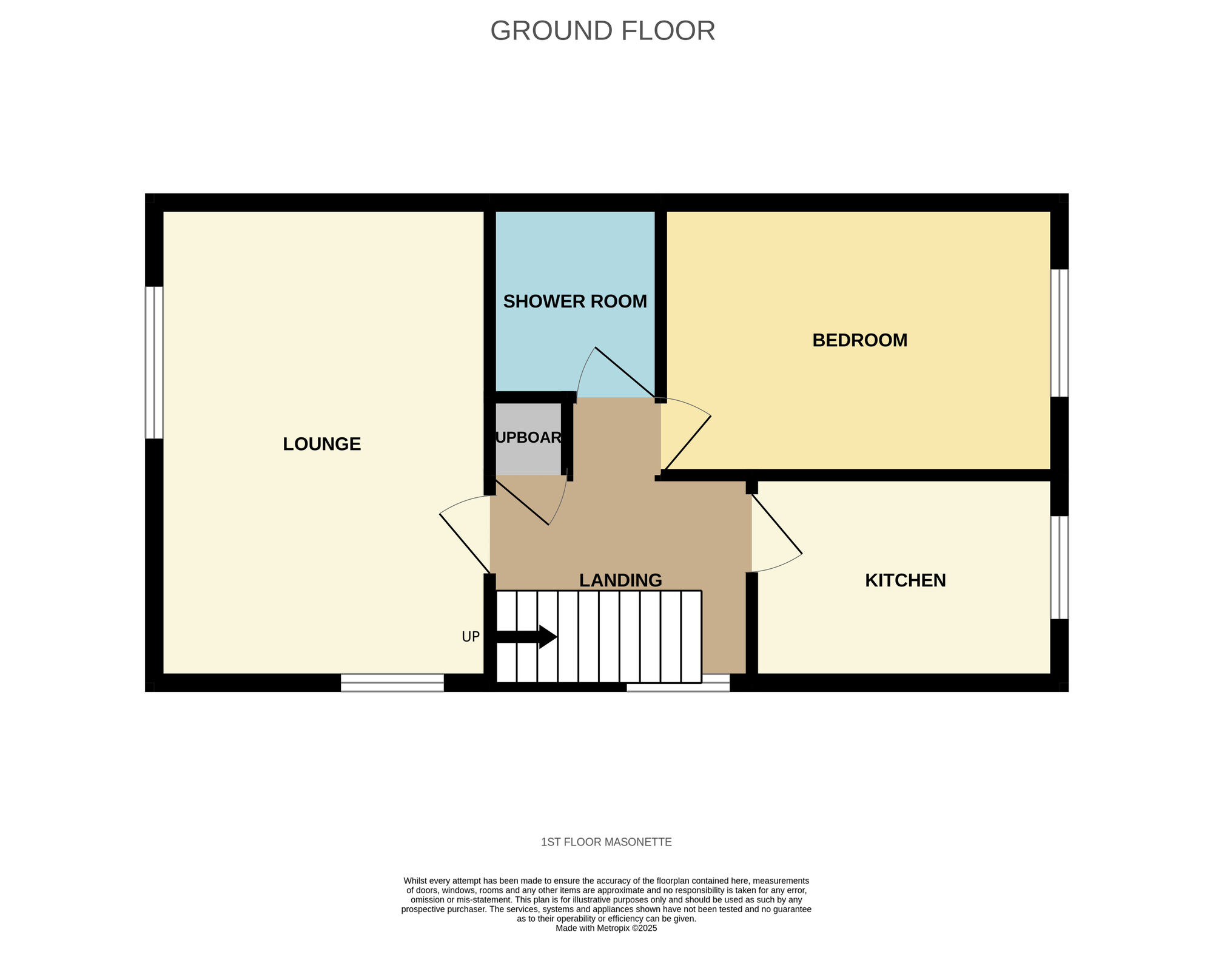 Floorplan of 1 bedroom  Flat for sale, The Cedars, Birmingham, West Midlands, B25