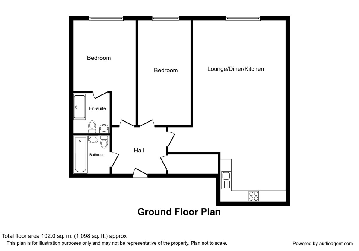 Floorplan of 2 bedroom  Flat to rent, Skeldergate, York, YO1