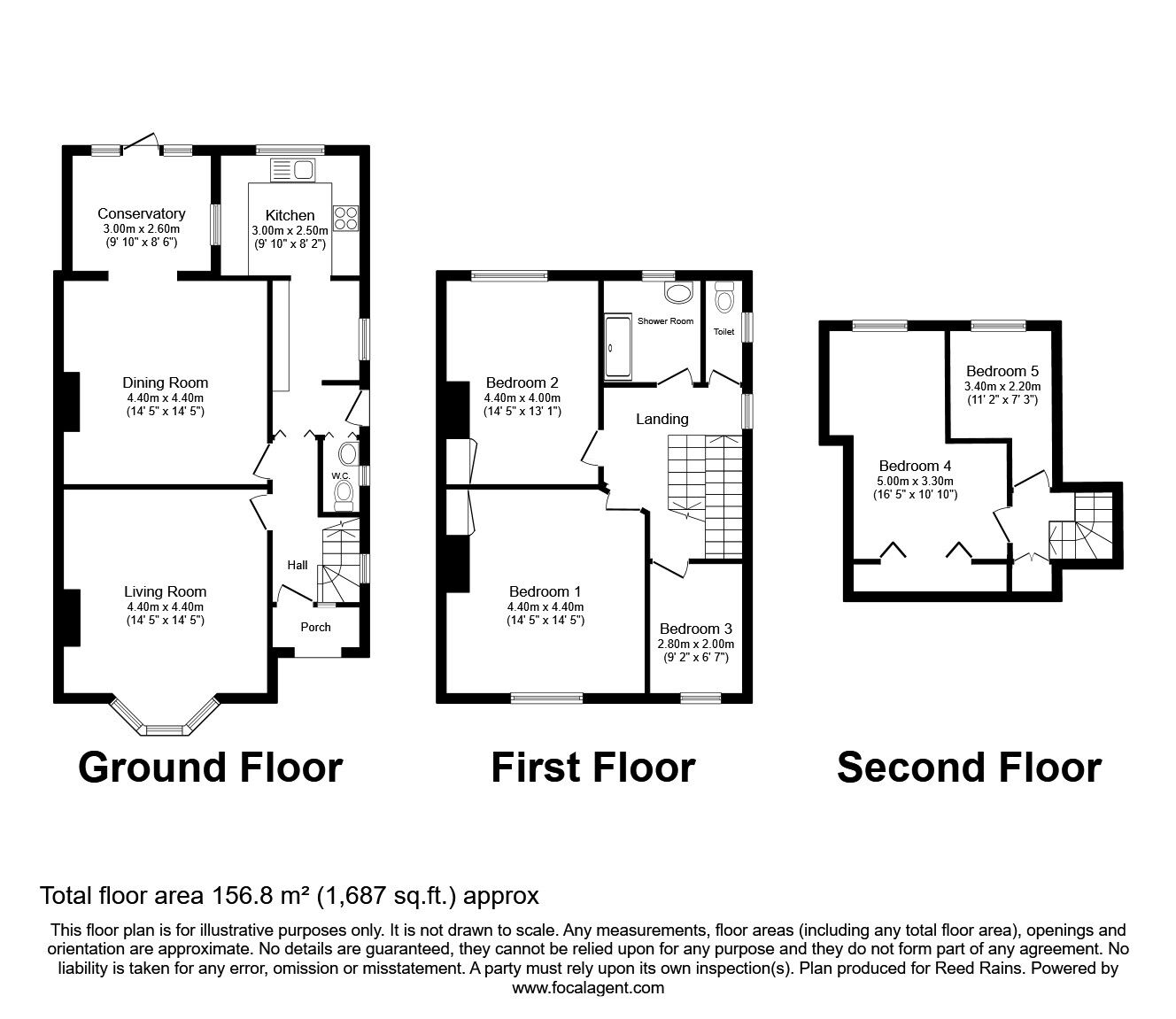 Floorplan of 4 bedroom Semi Detached House for sale, Abbotsway, York, North Yorkshire, YO31