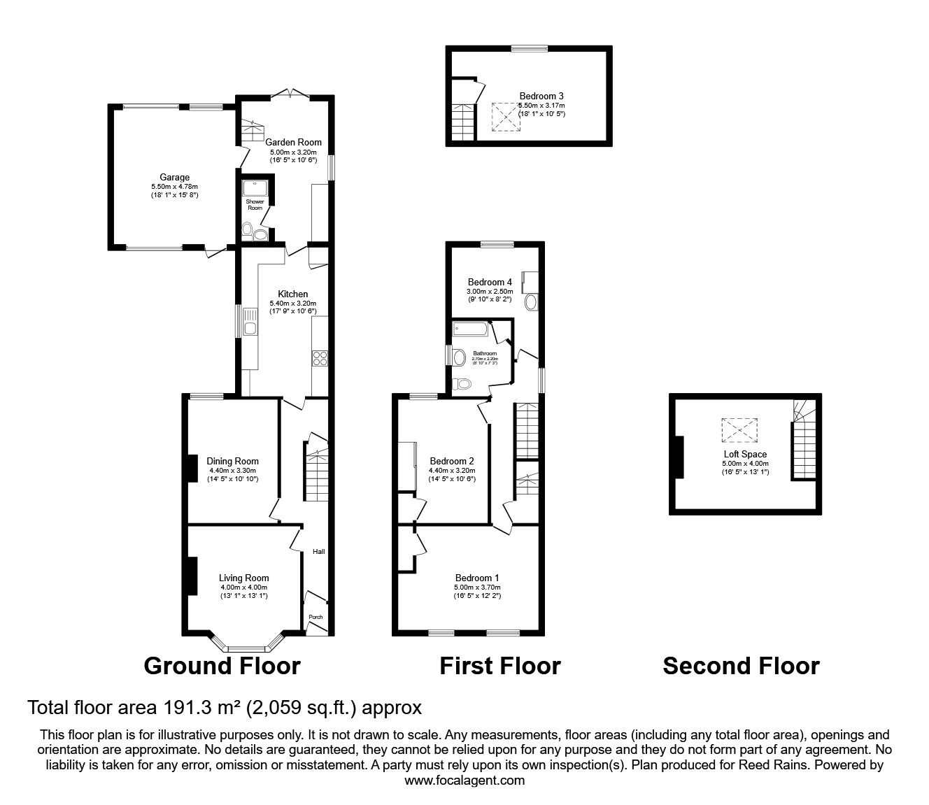 Floorplan of 4 bedroom Detached House for sale, Malton Road, York, North Yorkshire, YO31