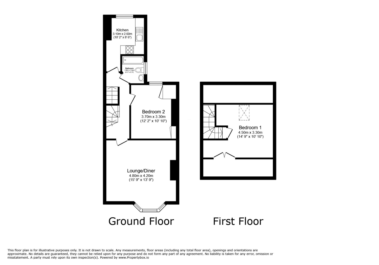 Floorplan of 2 bedroom  Flat to rent, Cromer Street, York, North Yorkshire, YO30