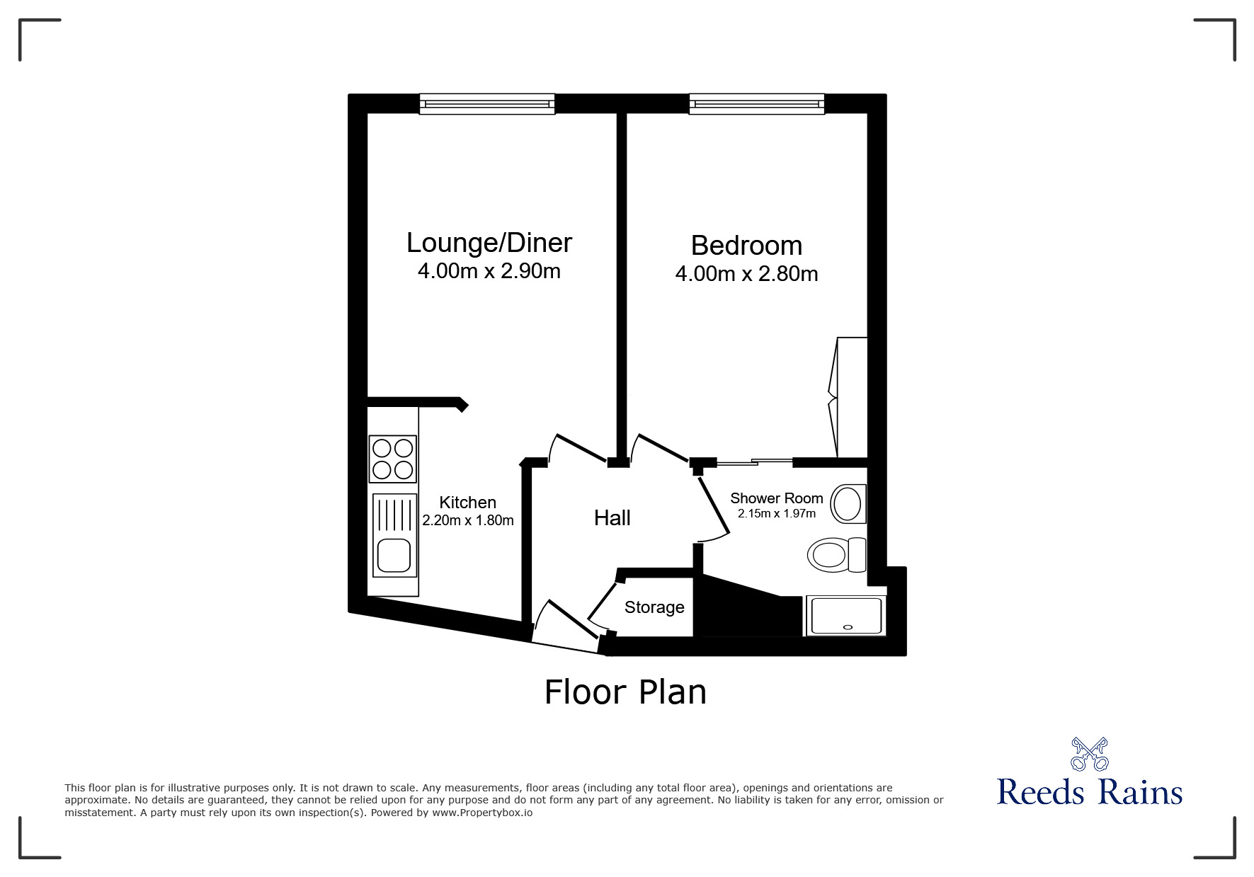 Floorplan of 1 bedroom  Flat for sale, St. Saviours Place, York, North Yorkshire, YO1