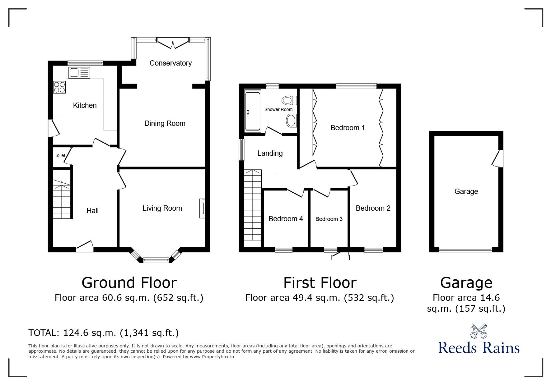 Floorplan of 4 bedroom Detached House to rent, Gable Park, Rufforth, North Yorkshire, YO23