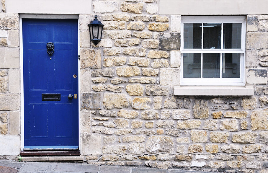 Blue door